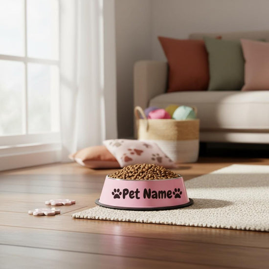 Купичка с Име – Неръждаема, Противохлъзгава | Персонализирана за Любимци - Wishifyy