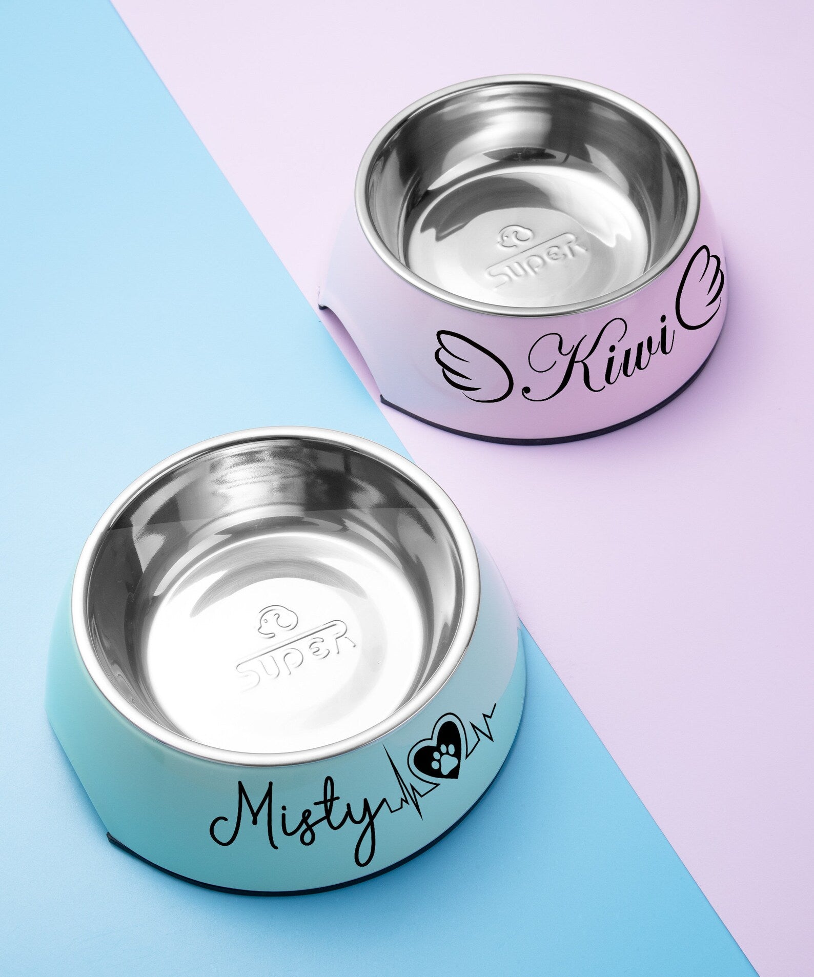 Купичка с Име – Неръждаема, Противохлъзгава | Персонализирана за Любимци - Wishifyy