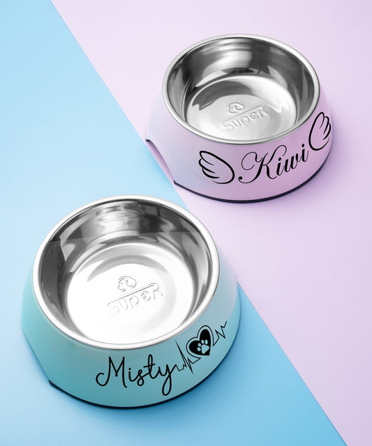 Купичка с Име – Неръждаема, Противохлъзгава | Персонализирана за Любимци - Wishifyy